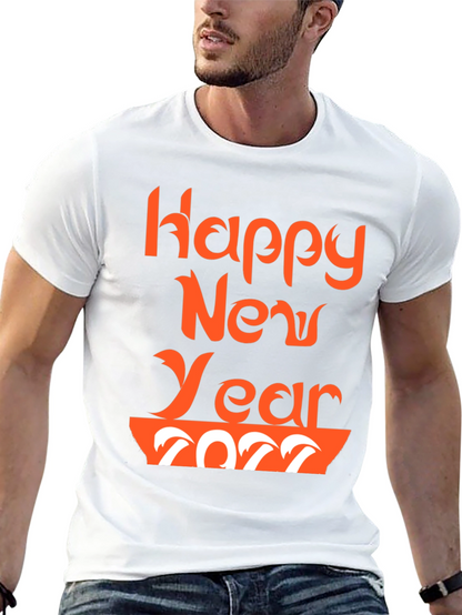 Festive Happy New Year 2022 Graphic Tee