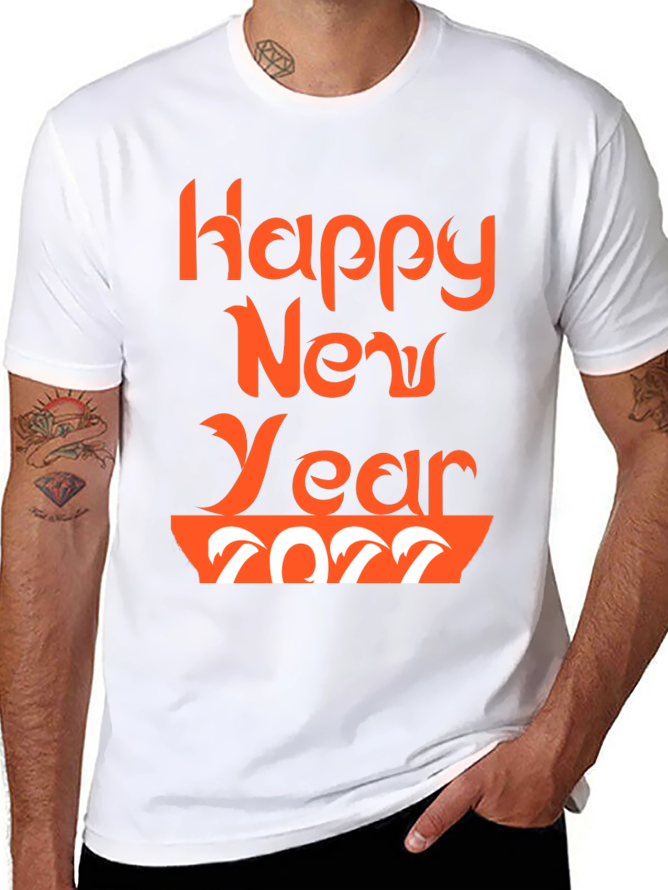Festive Happy New Year 2022 Graphic Tee