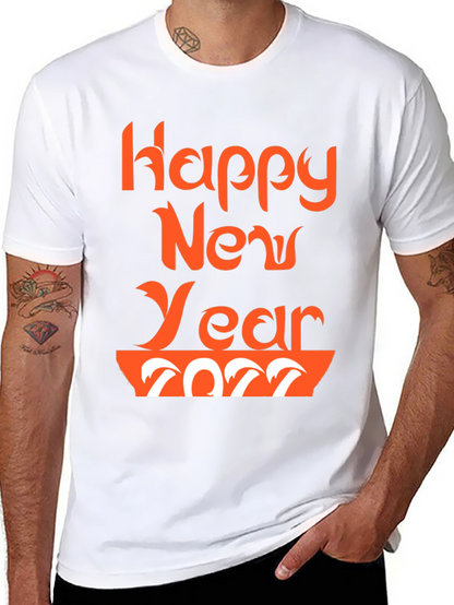 Festive Happy New Year 2022 Graphic Tee
