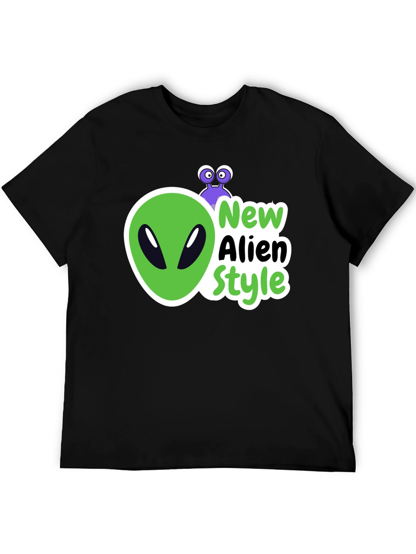 New Alien Style Black T-Shirt