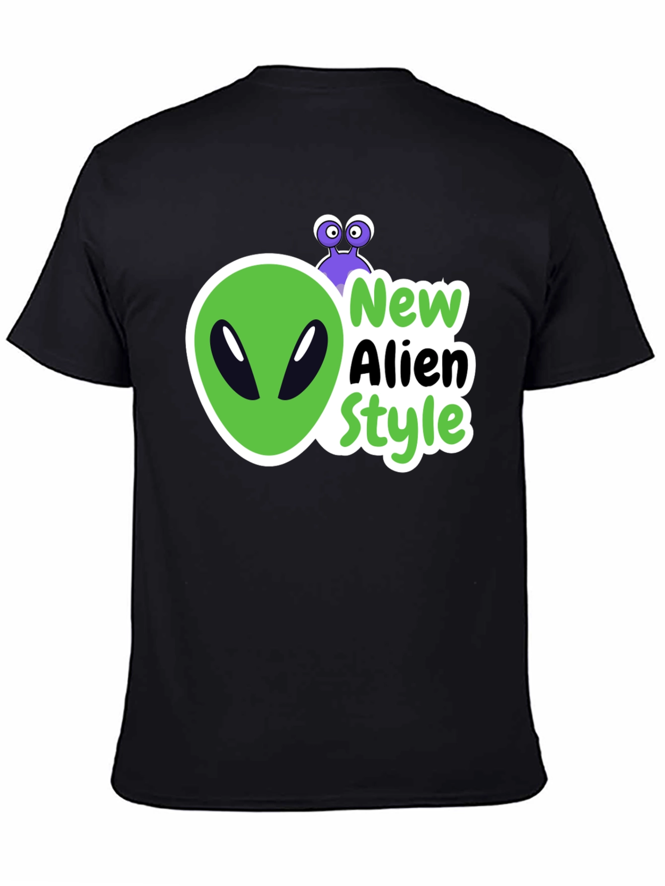 New Alien Style Black T-Shirt