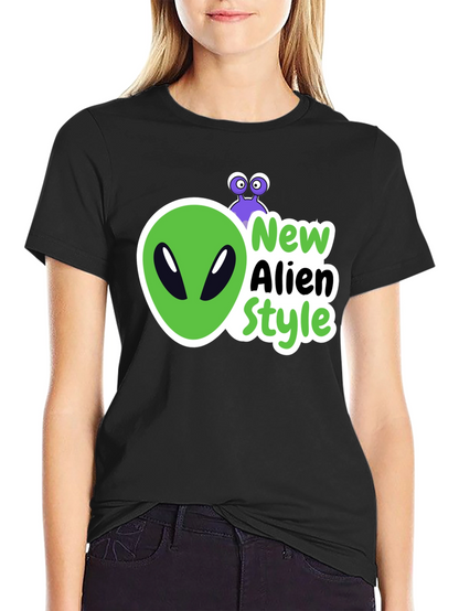 New Alien Style Black T-Shirt