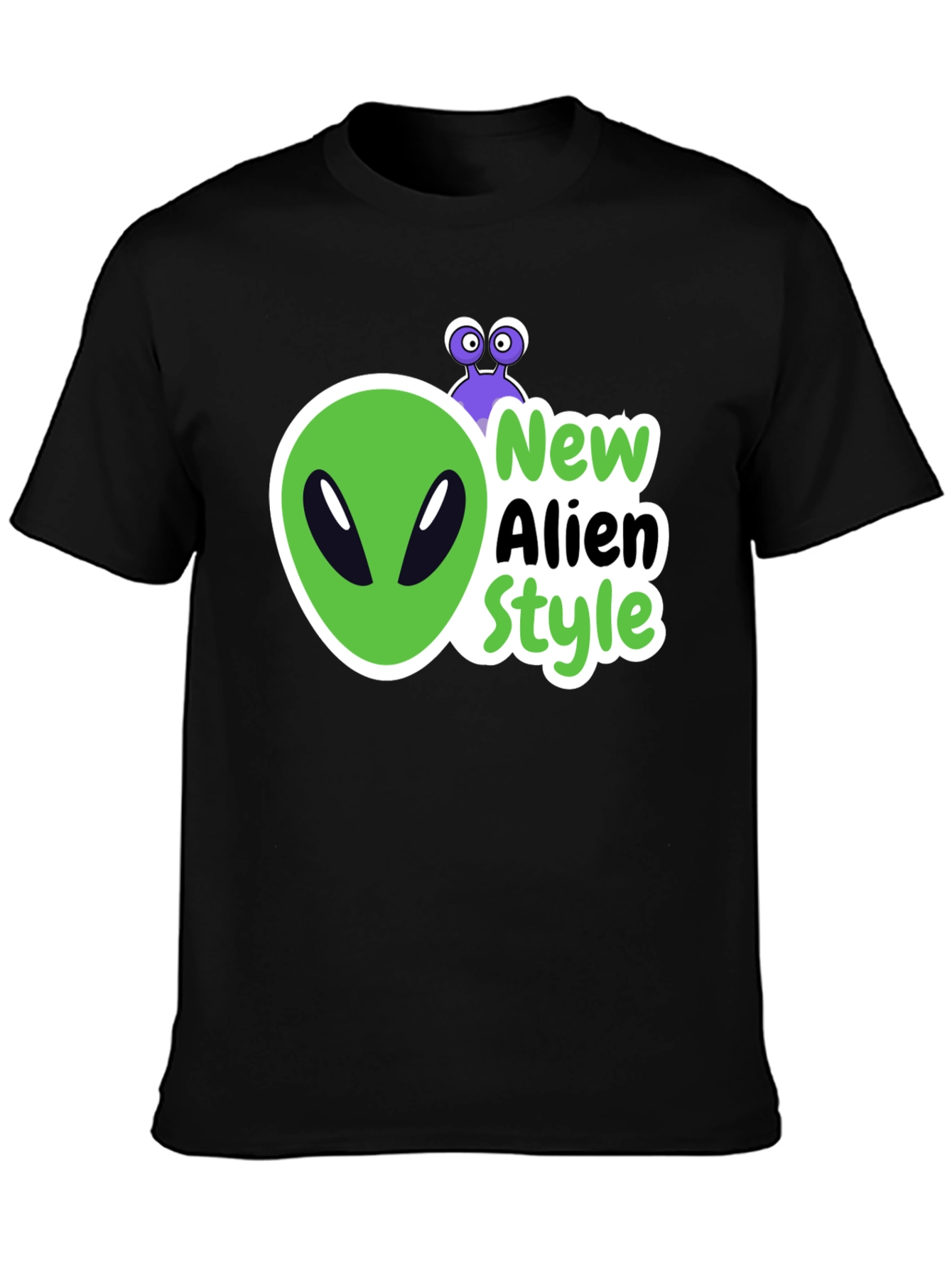 New Alien Style Black T-Shirt
