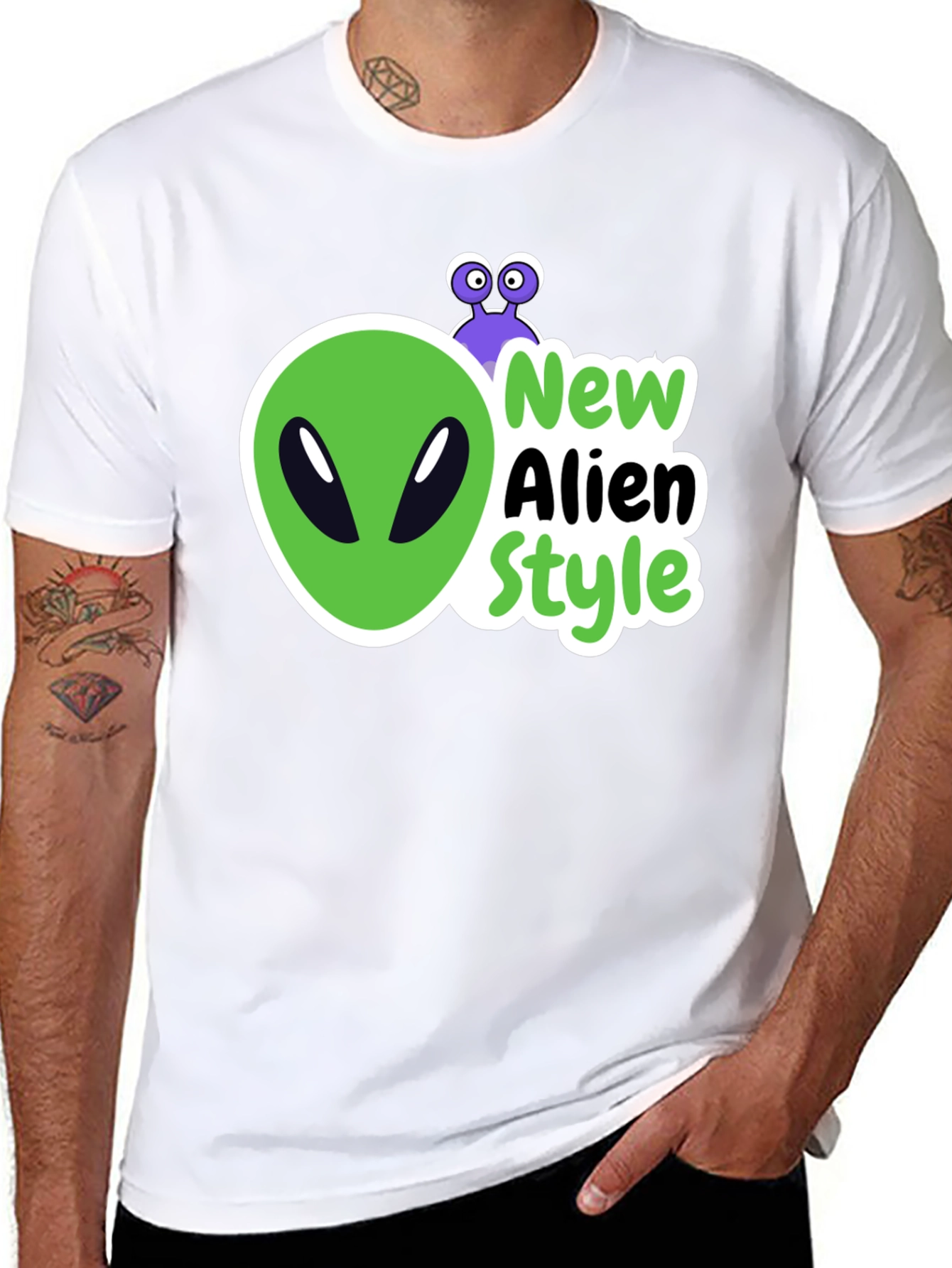 New Alien Style Black T-Shirt