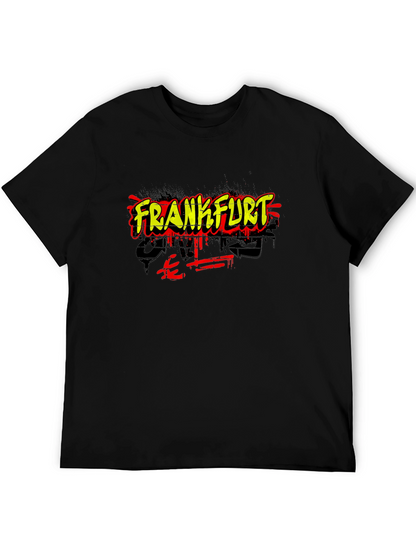Frankfurt Graffiti Style Black T-Shirt