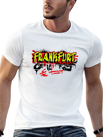 Frankfurt Graffiti Style Black T-Shirt