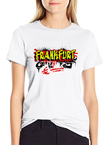Frankfurt Graffiti Style Black T-Shirt