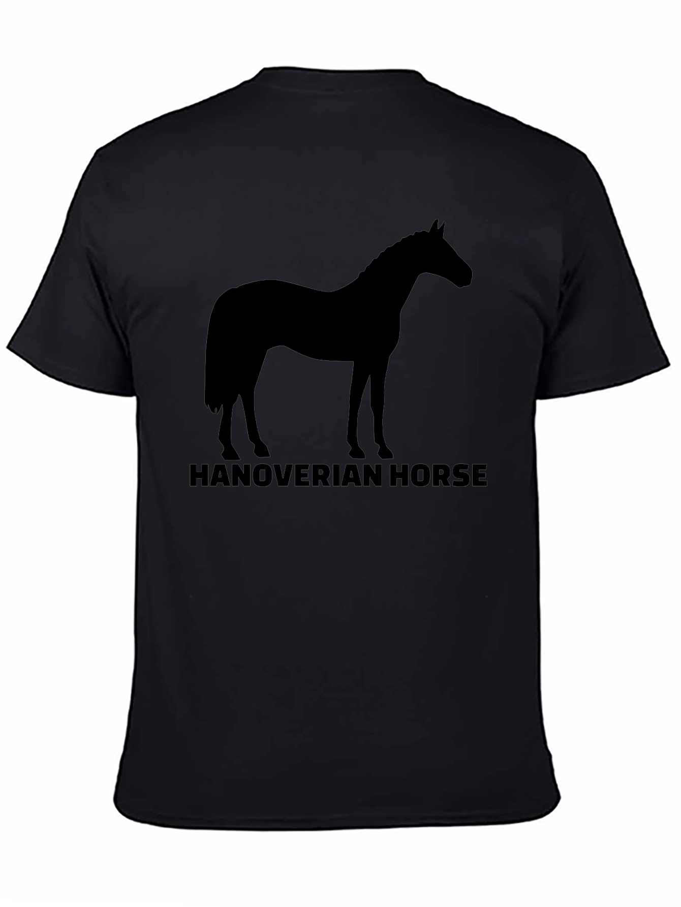 Hanoverian Horse Silhouette T-Shirt - Black
