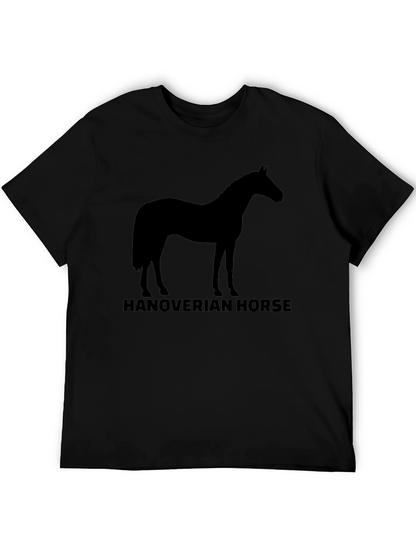Hanoverian Horse Silhouette T-Shirt - Black