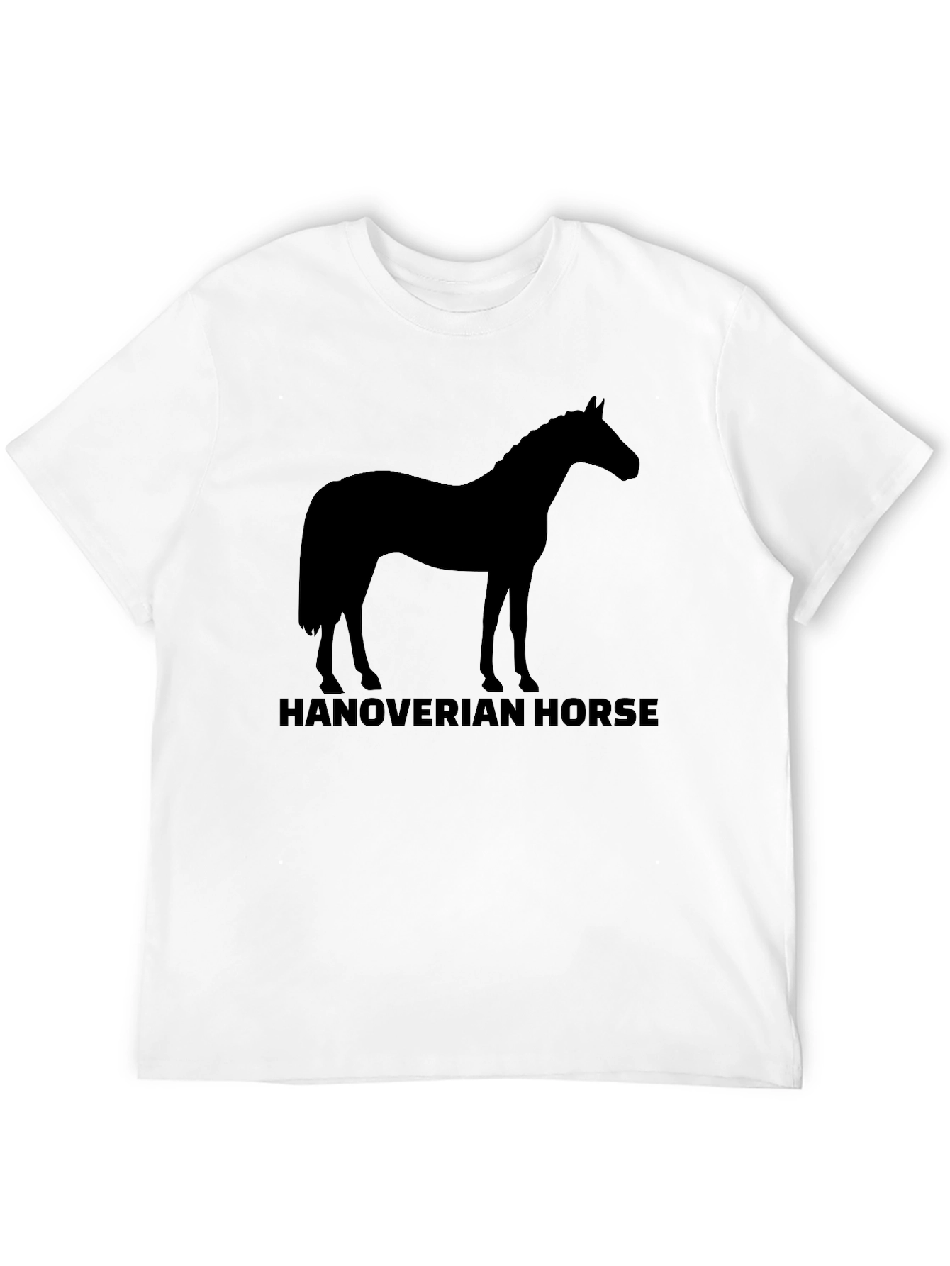 Hanoverian Horse Silhouette T-Shirt - Black