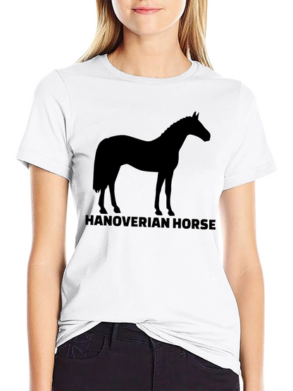 Hanoverian Horse Silhouette T-Shirt - Black