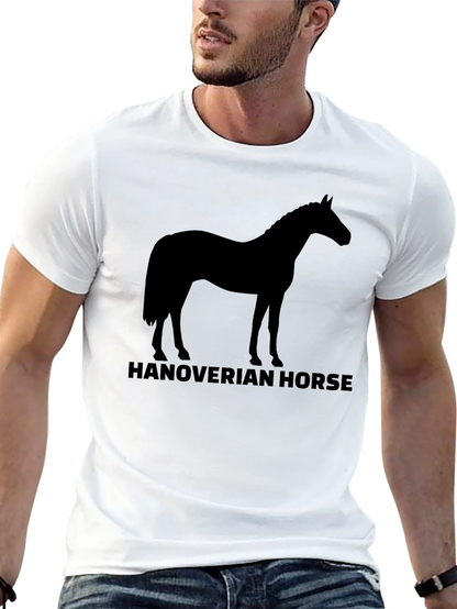 Hanoverian Horse Silhouette T-Shirt - Black