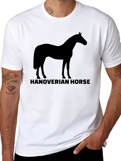 Hanoverian Horse Silhouette T-Shirt - Black