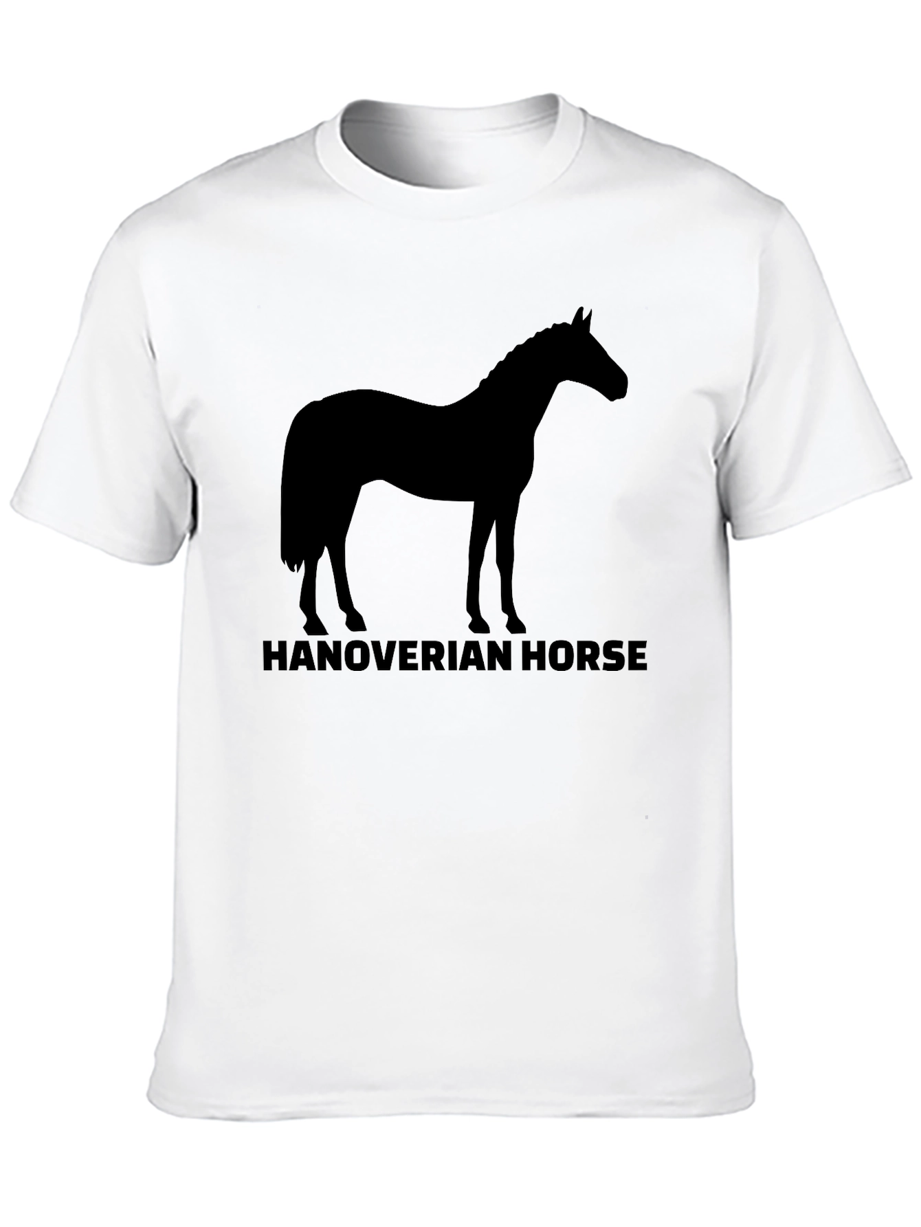 Hanoverian Horse Silhouette T-Shirt - Black