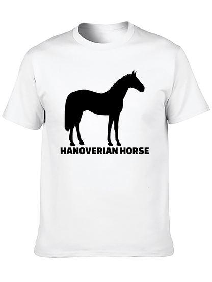 Hanoverian Horse Silhouette T-Shirt - Black