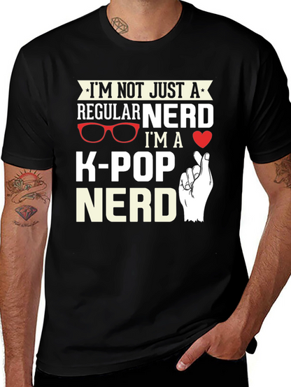 K-Pop Nerd Black T-Shirt
