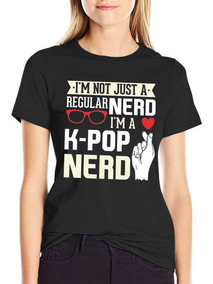 K-Pop Nerd Black T-Shirt