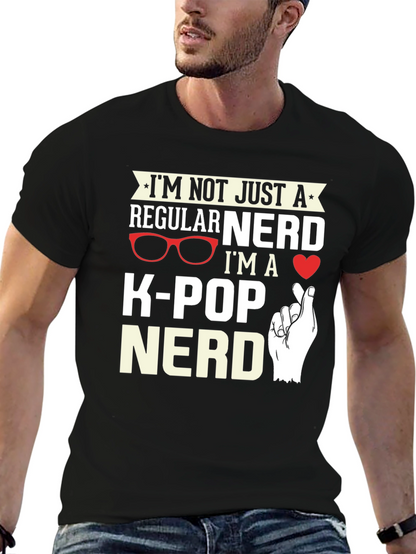 K-Pop Nerd Black T-Shirt