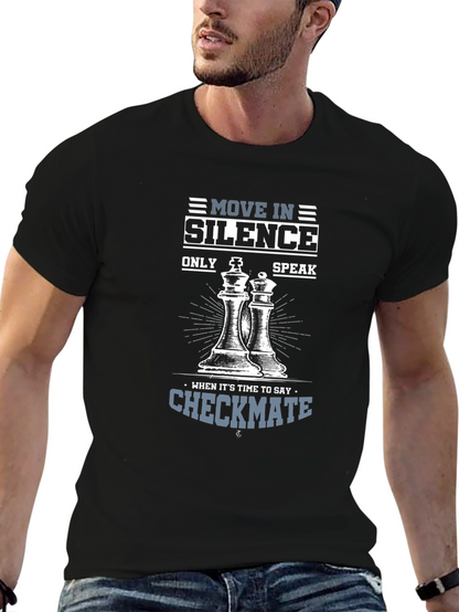 Move in Silence Chess Graphic T-Shirt