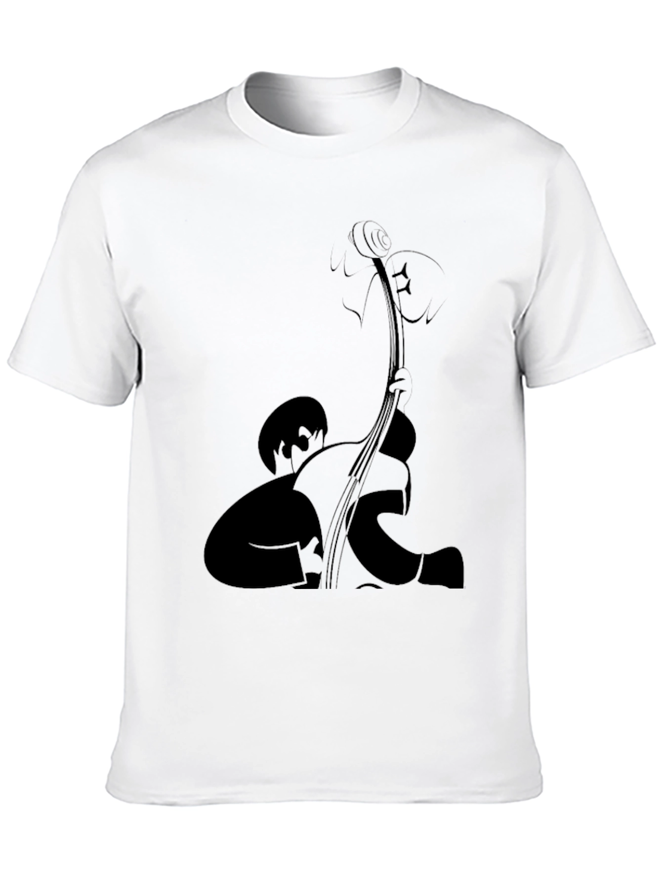 Bass Player Graphic Tee - Black Comfort Fit