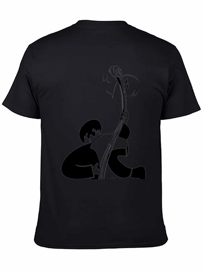 Bass Player Graphic Tee - Black Comfort Fit