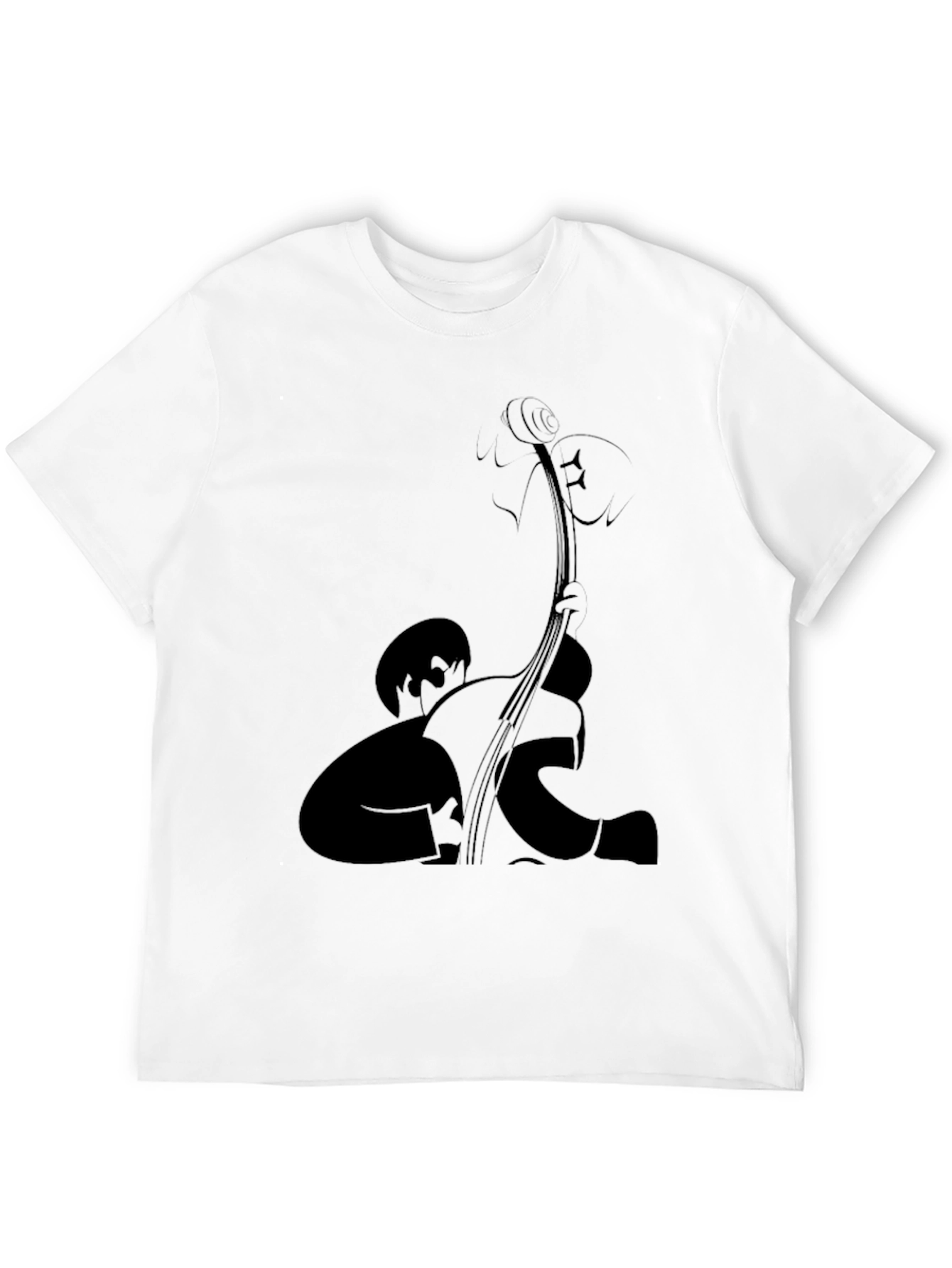 Bass Player Graphic Tee - Black Comfort Fit