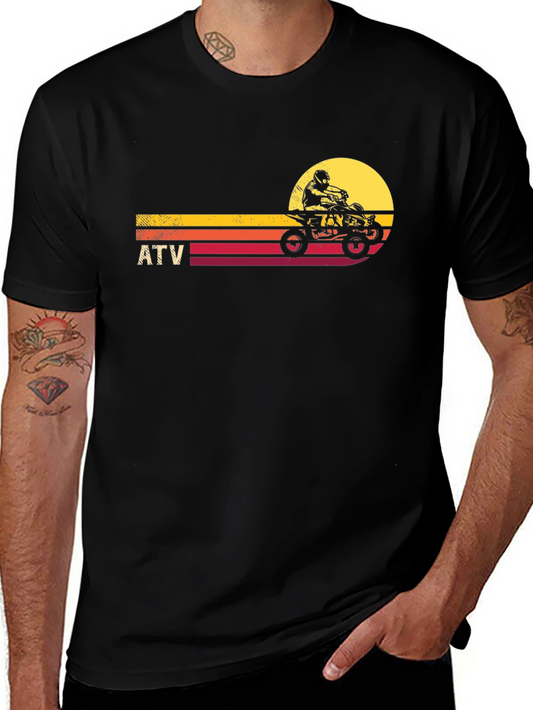 ATV Sunset Graphic Tee - Off-Road Adventure Shirt