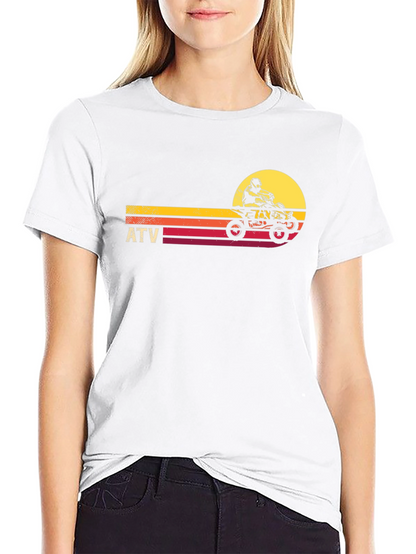 ATV Sunset Graphic Tee - Off-Road Adventure Shirt