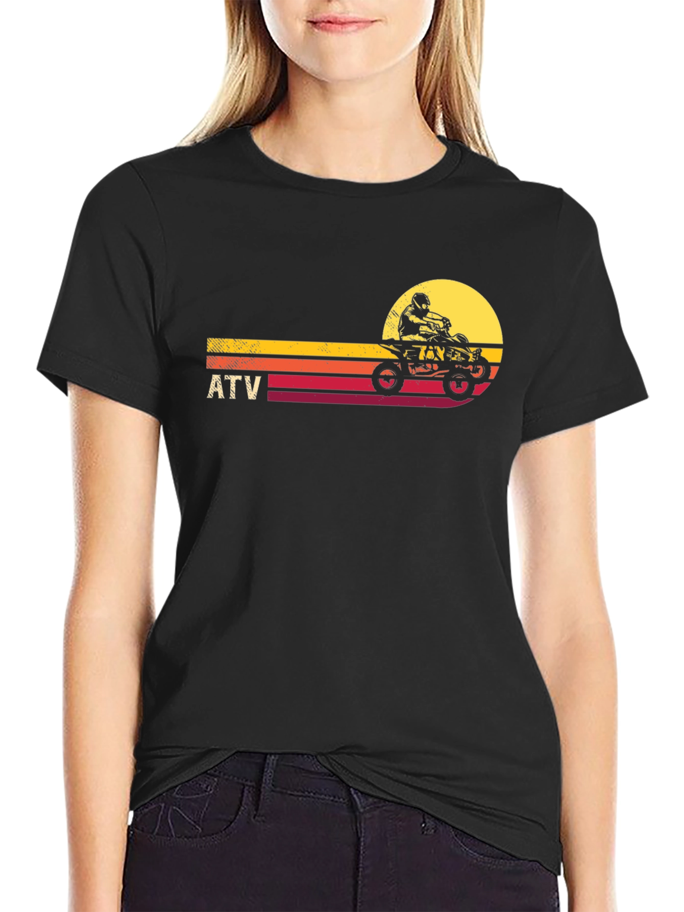 ATV Sunset Graphic Tee - Off-Road Adventure Shirt