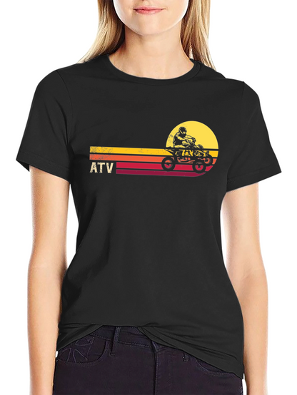 ATV Sunset Graphic Tee - Off-Road Adventure Shirt