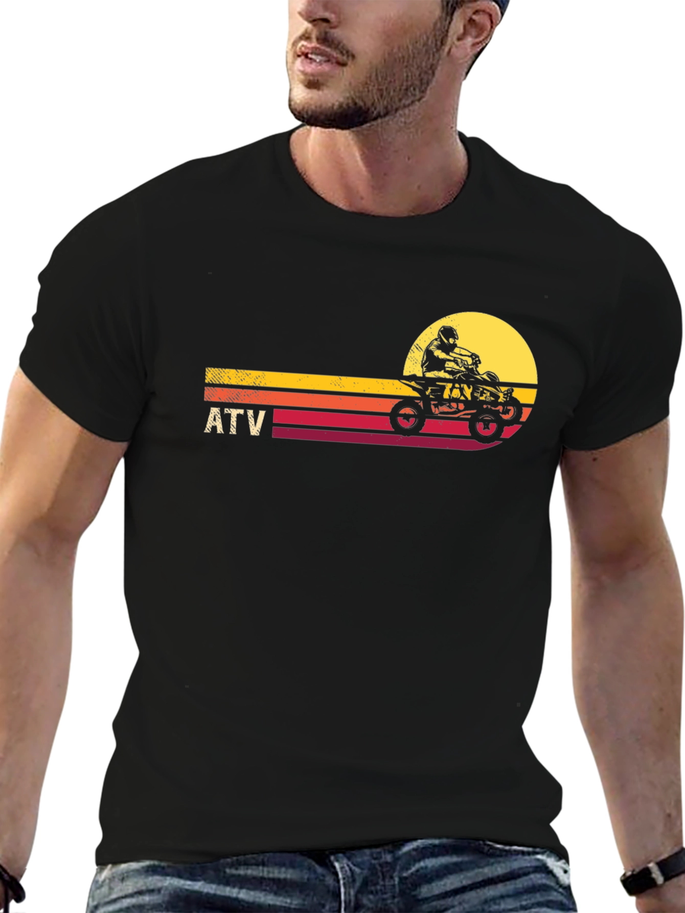 ATV Sunset Graphic Tee - Off-Road Adventure Shirt