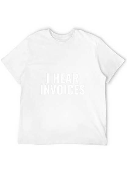 I Hear Invoices Black Graphic Tee