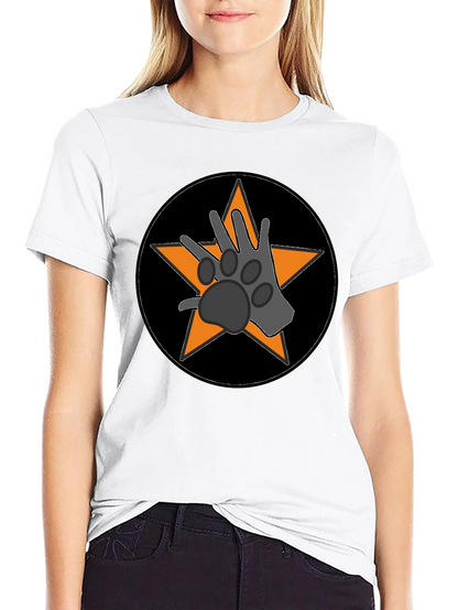 Paw Star Graphic Tee - Black Cotton Blend