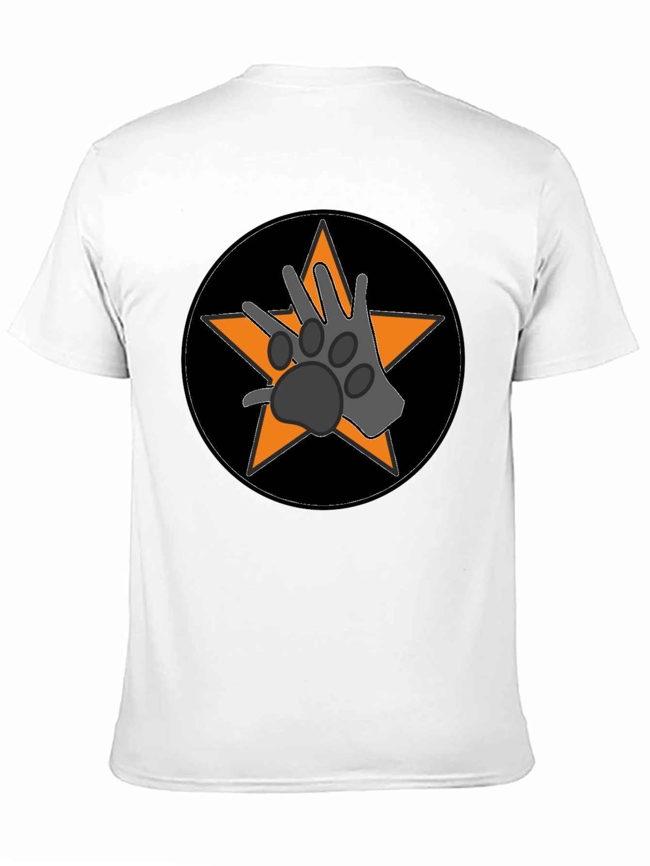 Paw Star Graphic Tee - Black Cotton Blend
