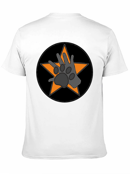Paw Star Graphic Tee - Black Cotton Blend