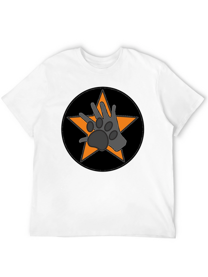 Paw Star Graphic Tee - Black Cotton Blend
