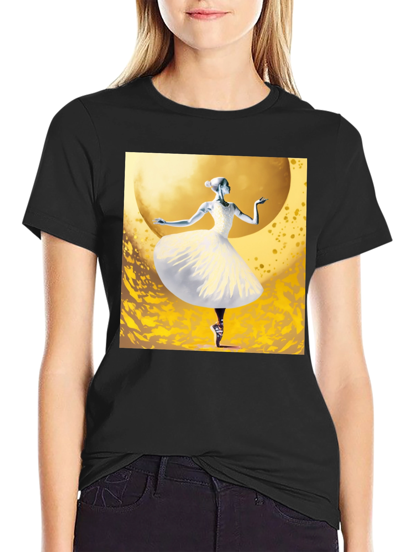 Ballerina Graphic Tee - Unique Dance Design