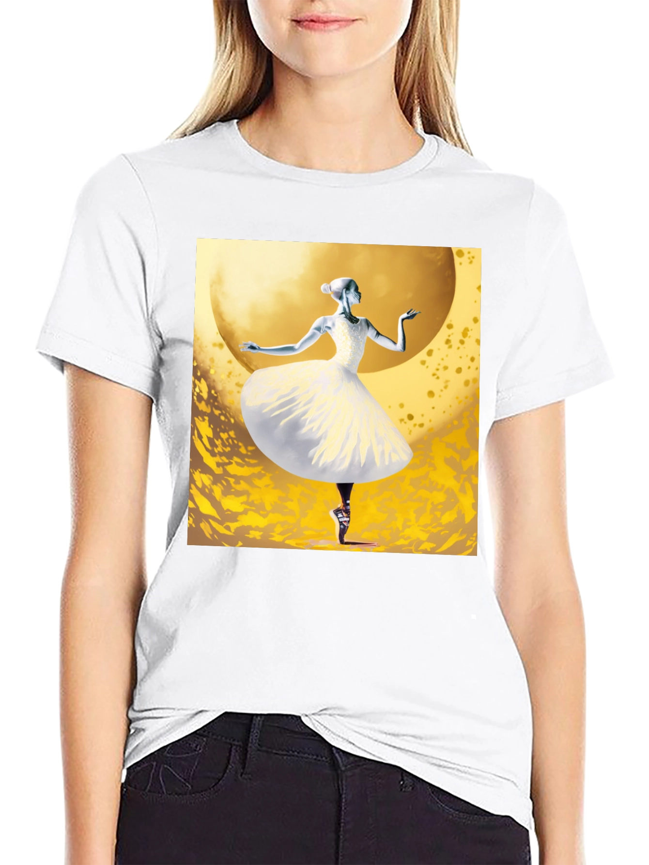 Ballerina Graphic Tee - Unique Dance Design