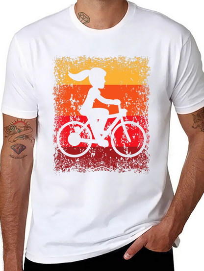 Retro Cycling Girl T-Shirt