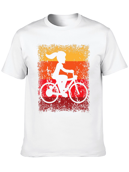 Retro Cycling Girl T-Shirt