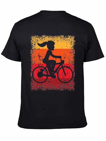 Retro Cycling Girl T-Shirt