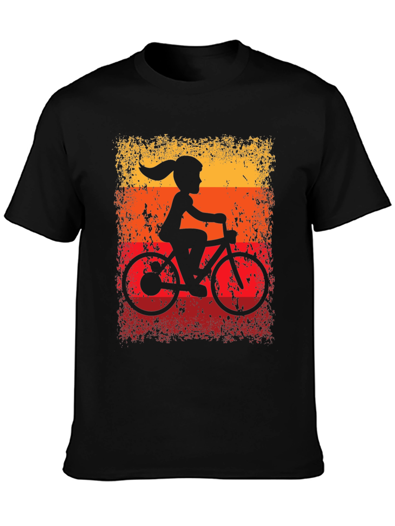 Retro Cycling Girl T-Shirt