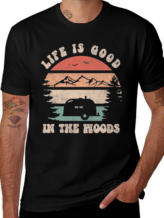 Life is Good Camping T-Shirt