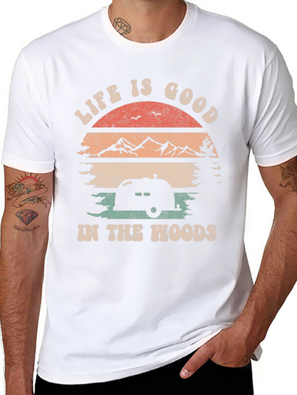 Life is Good Camping T-Shirt