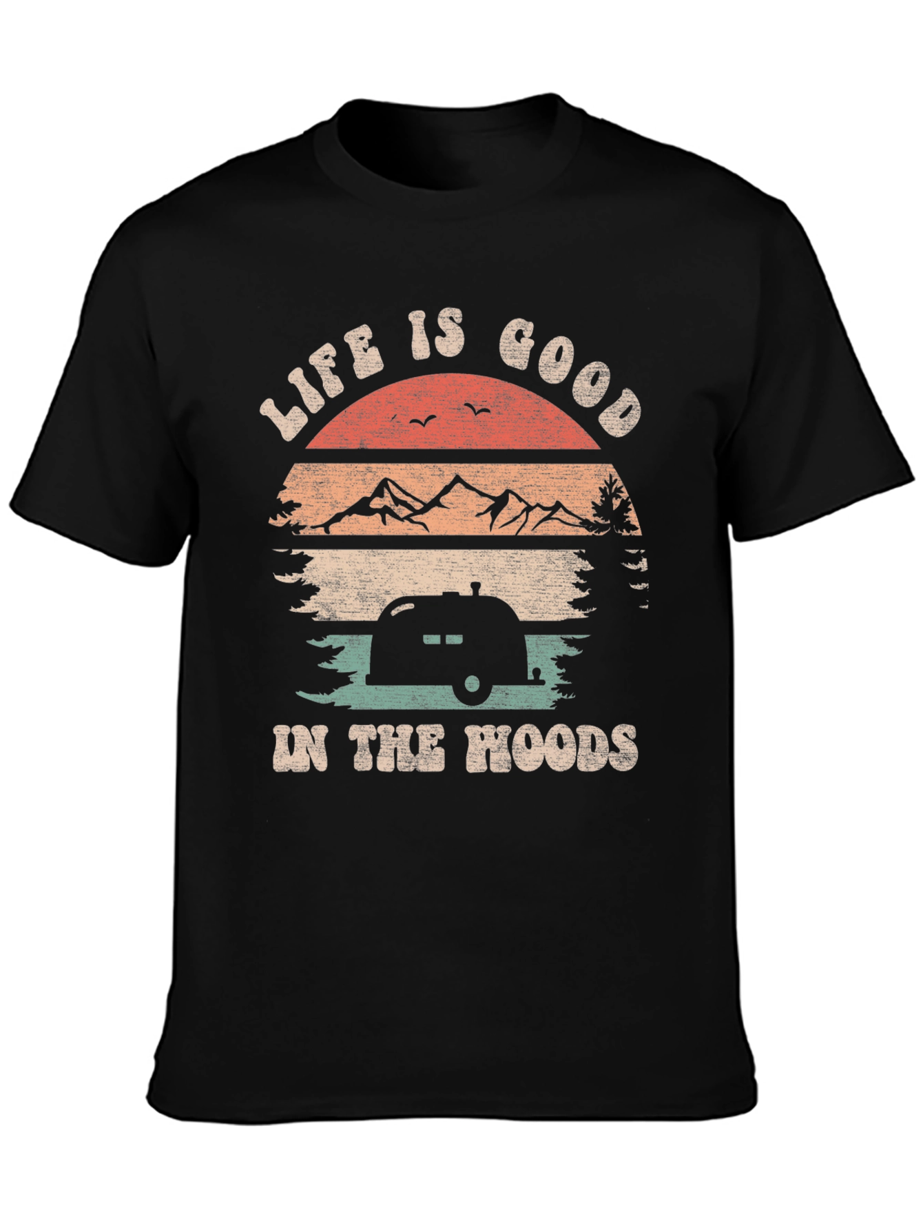 Life is Good Camping T-Shirt