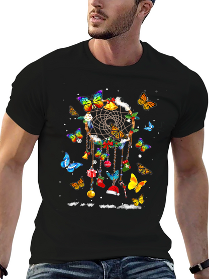 Butterfly Dreamcatcher Christmas Graphic Tee