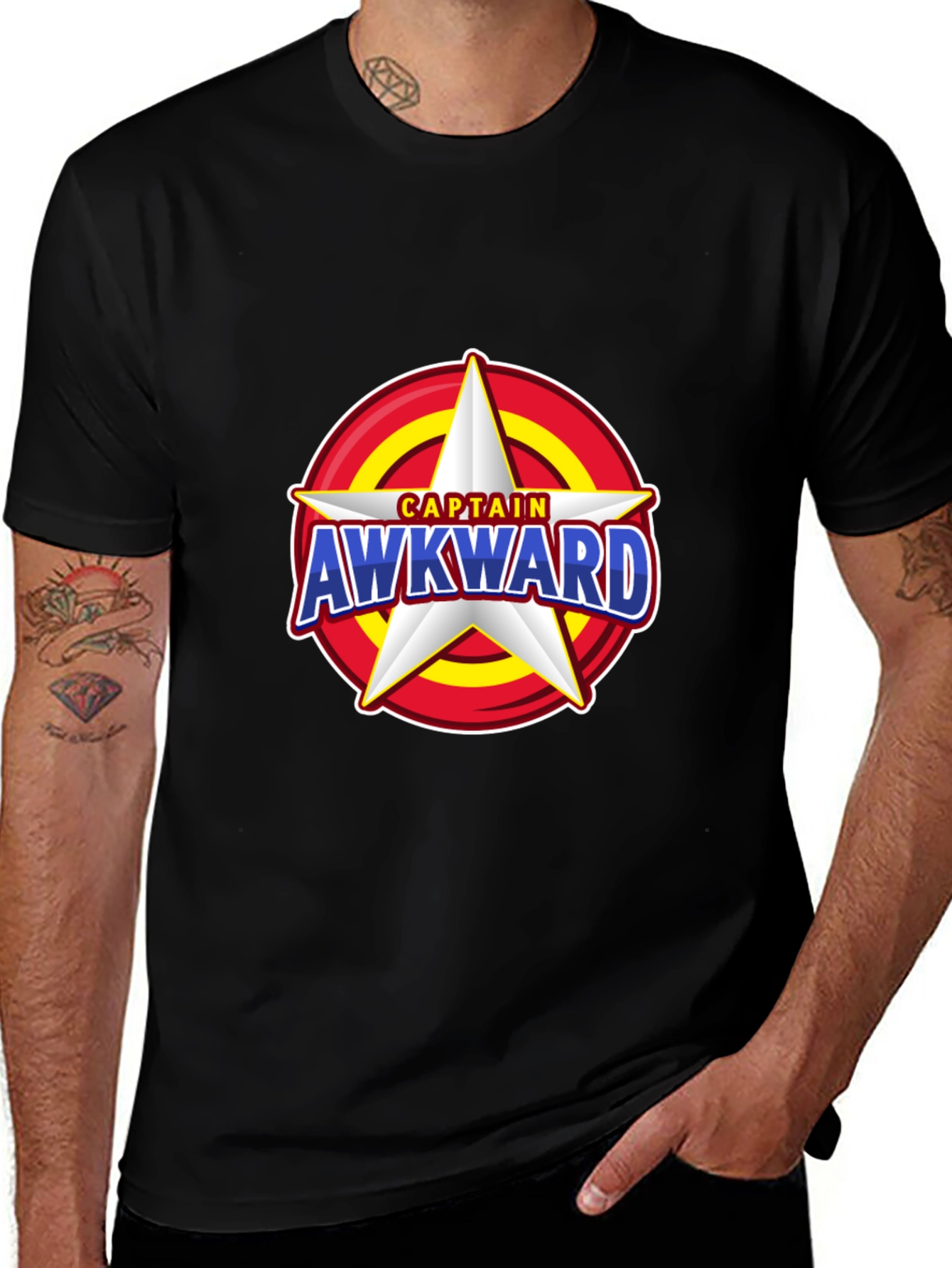 Captain Awkward Star T-Shirt - Novelty Graphic Tee