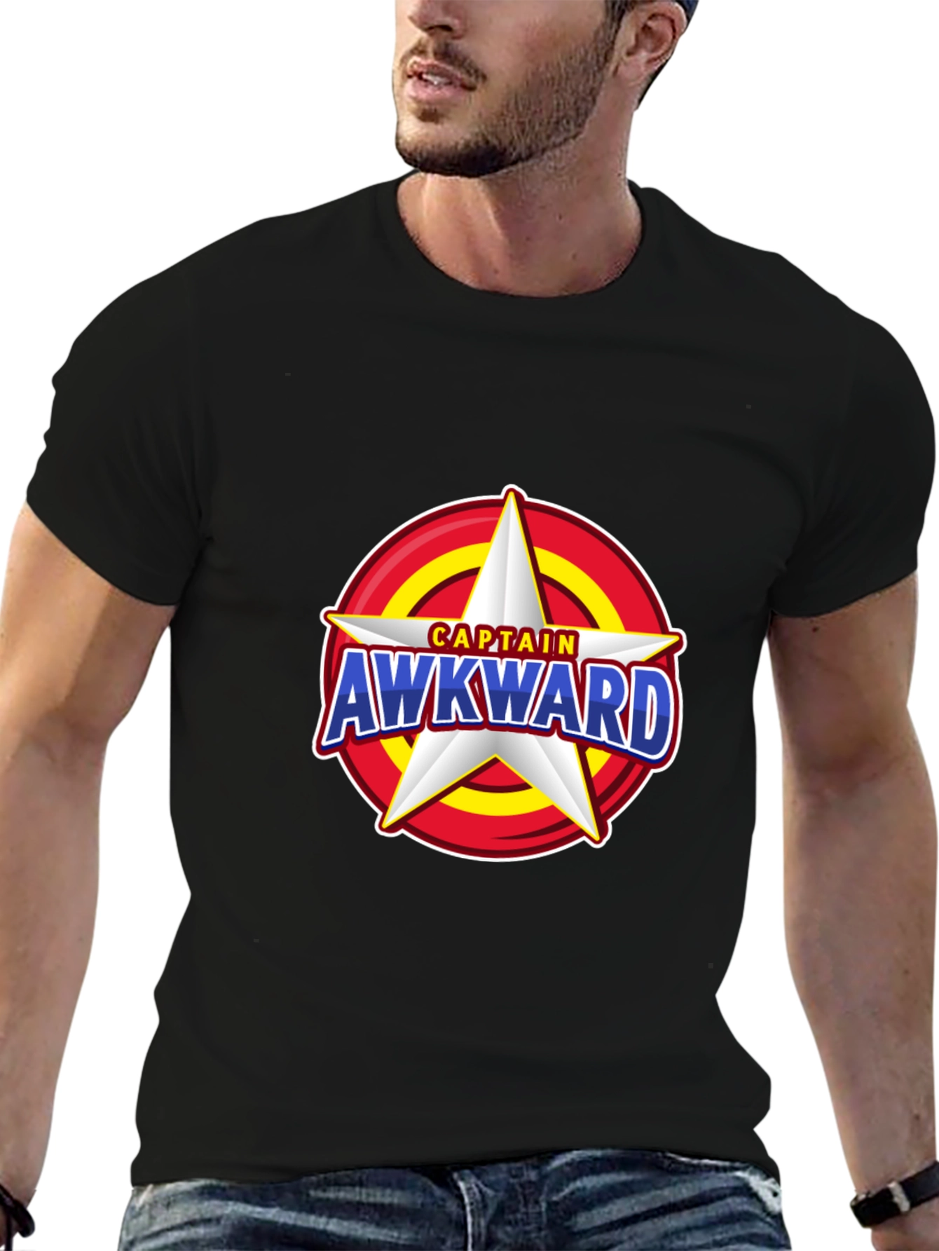 Captain Awkward Star T-Shirt - Novelty Graphic Tee