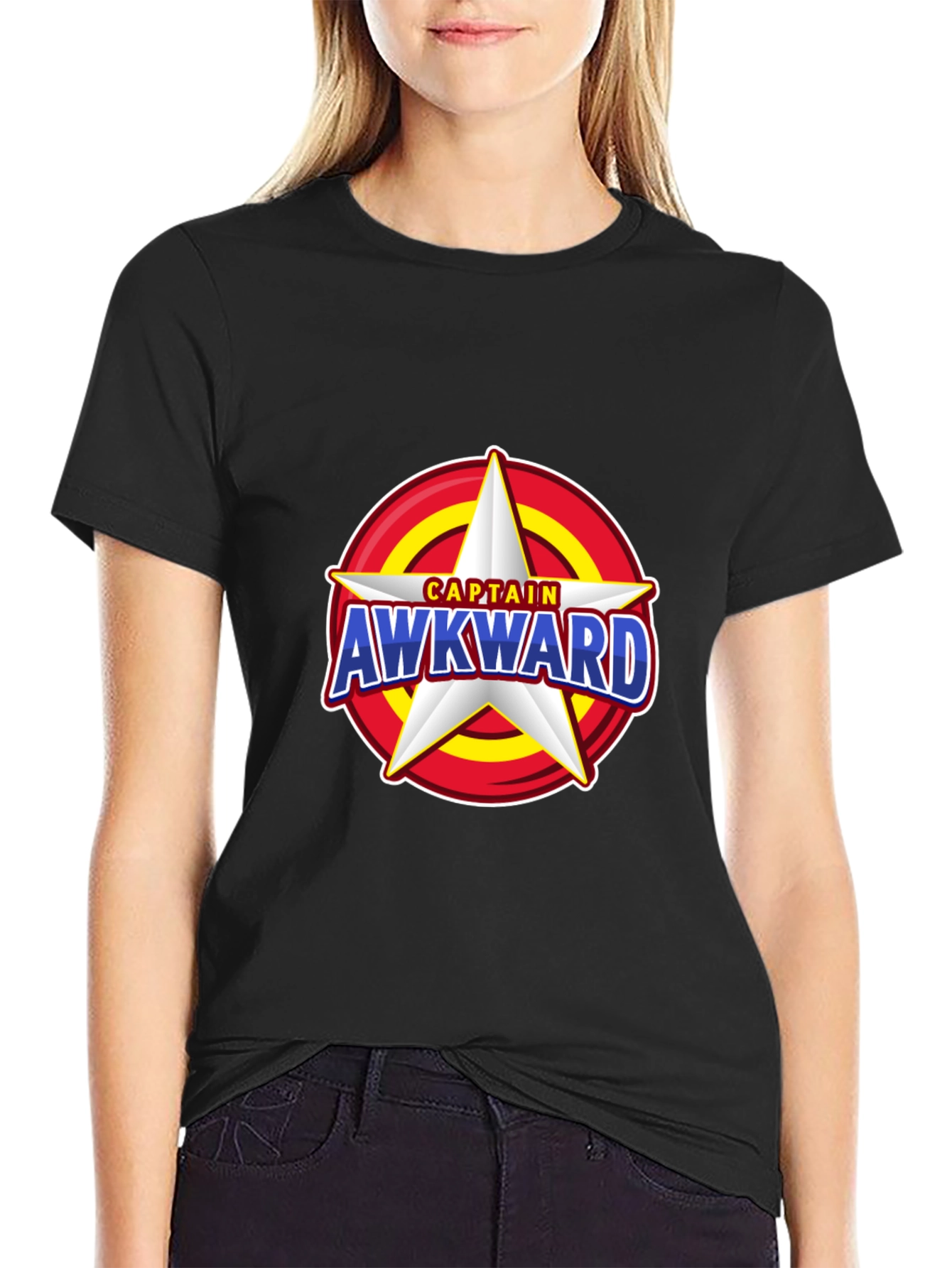 Captain Awkward Star T-Shirt - Novelty Graphic Tee