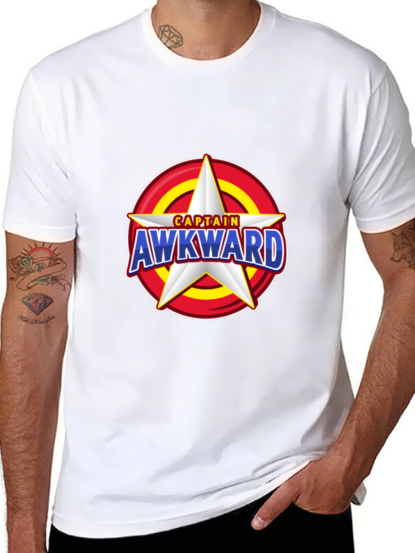 Captain Awkward Star T-Shirt - Novelty Graphic Tee